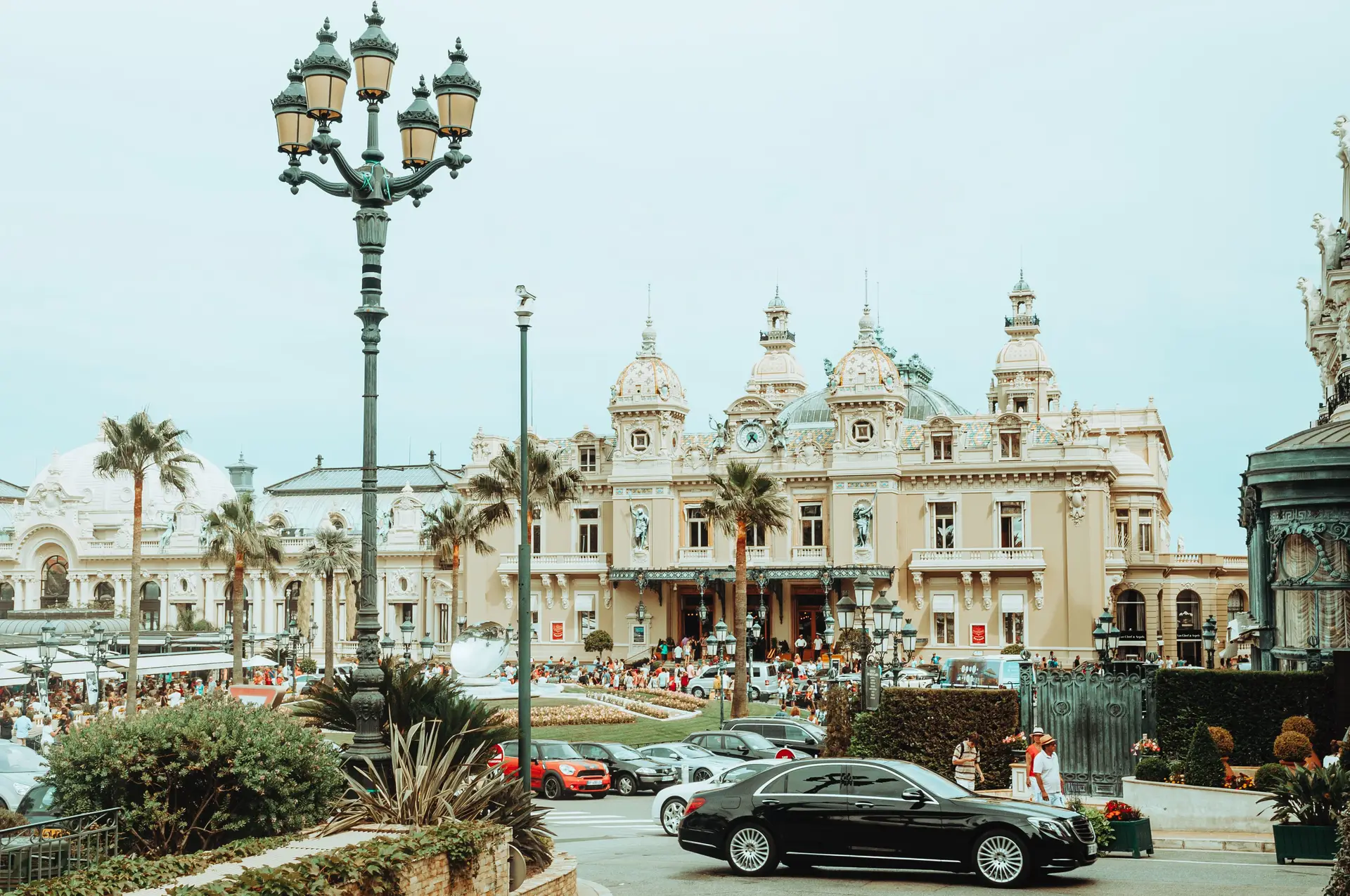 Monte Carlo Casino historisk arkitektur i Monaco